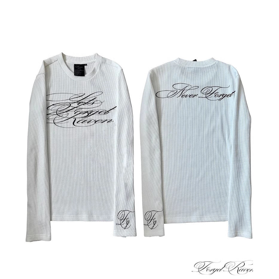 Minimalist Dark Retro Y2K Print High Street Trendy Long Sleeve Unisex Top