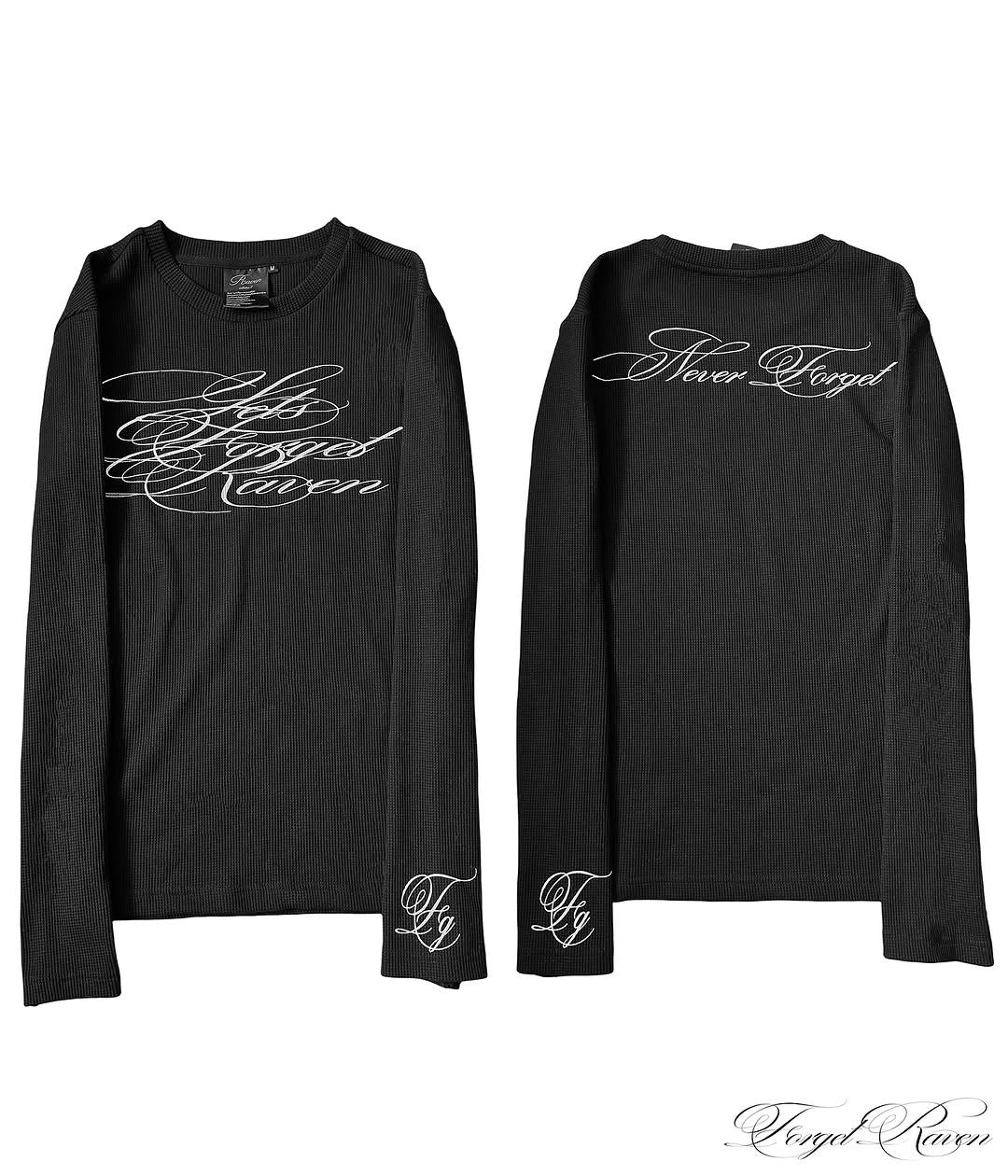 Minimalist Dark Retro Y2K Print High Street Trendy Long Sleeve Unisex Top
