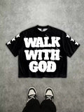 3D Letter Print Summer Tee – Lightweight Casual Streetwear